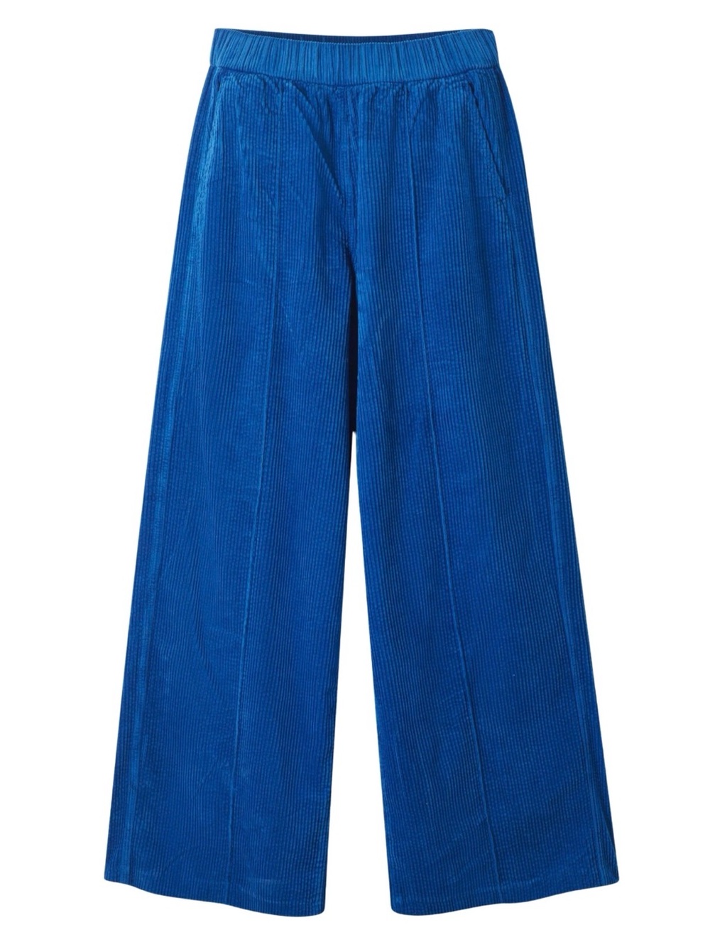 ME+EM Blue Corduroy Wide Leg Trousers